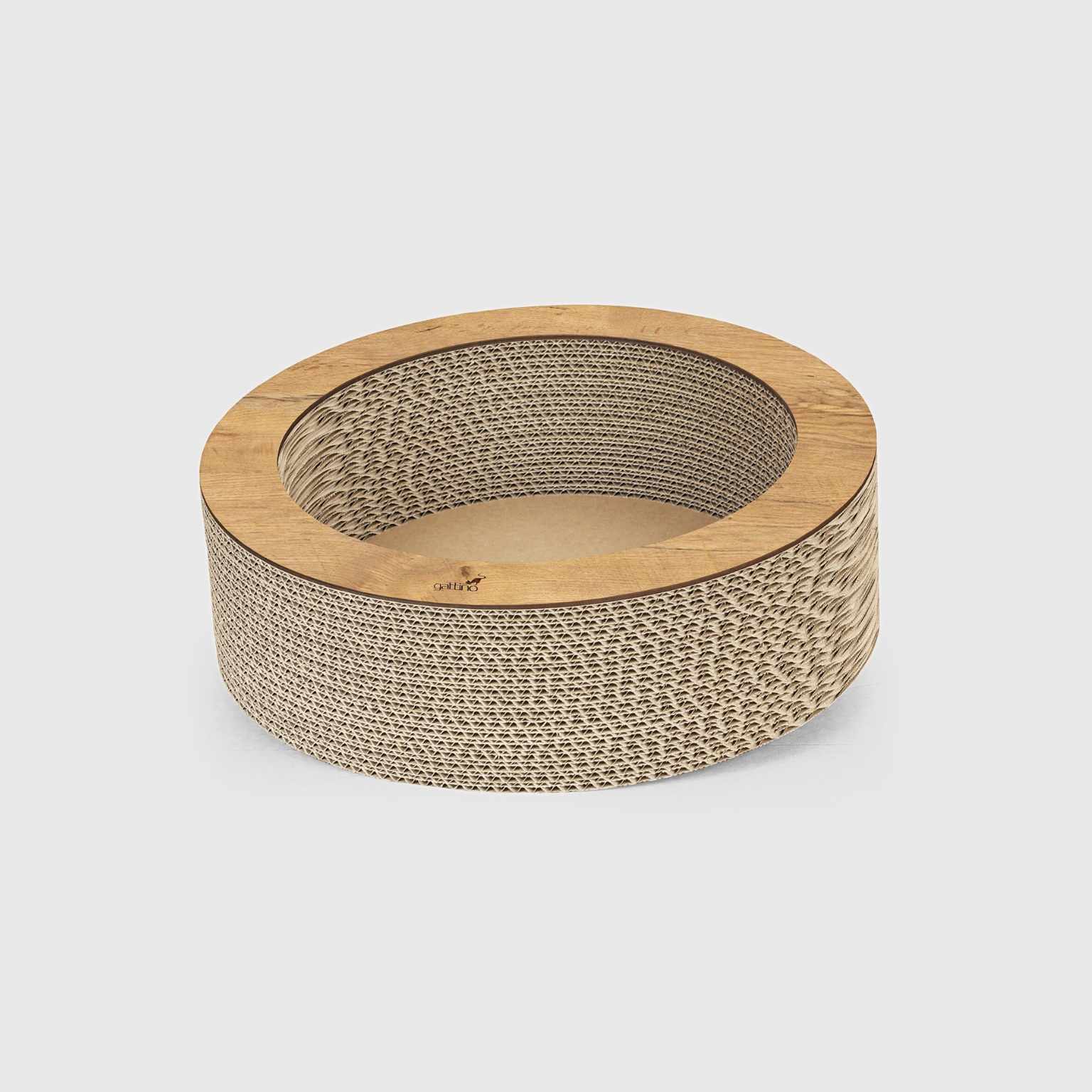 okrągły drapak kartonowy