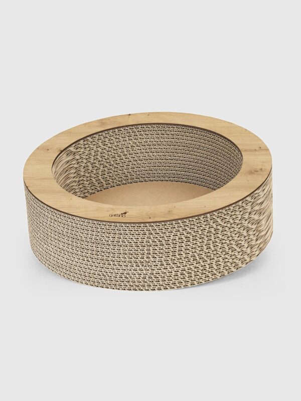 okrągły drapak kartonowy