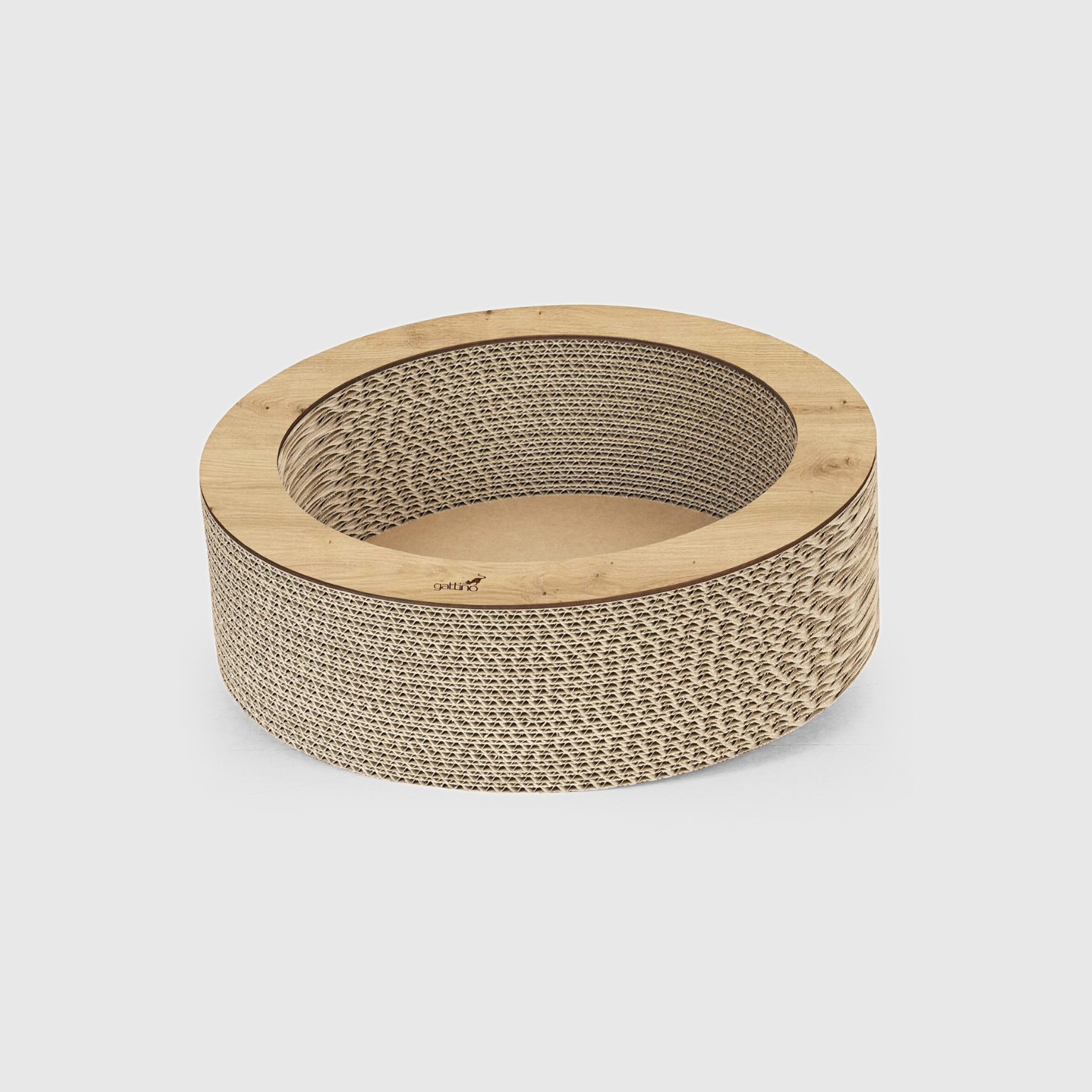 okrągły drapak kartonowy