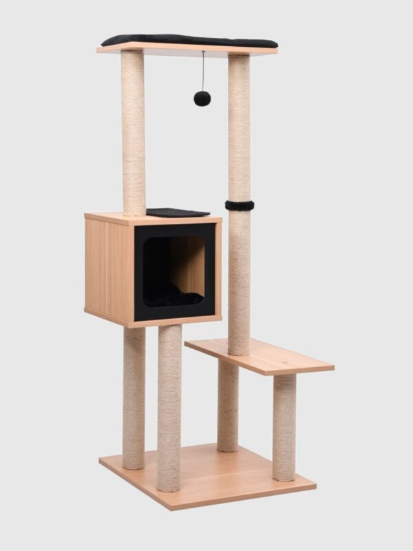 Drapak dla Kota z domkiem i matą do drapania - 129 cm
