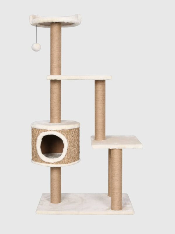 Beżowy drapak dla Kota z trawą morską - 123 cm