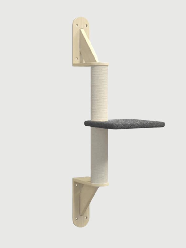 Ścienne drzewko dla kota z drapakiem 85,5 cm