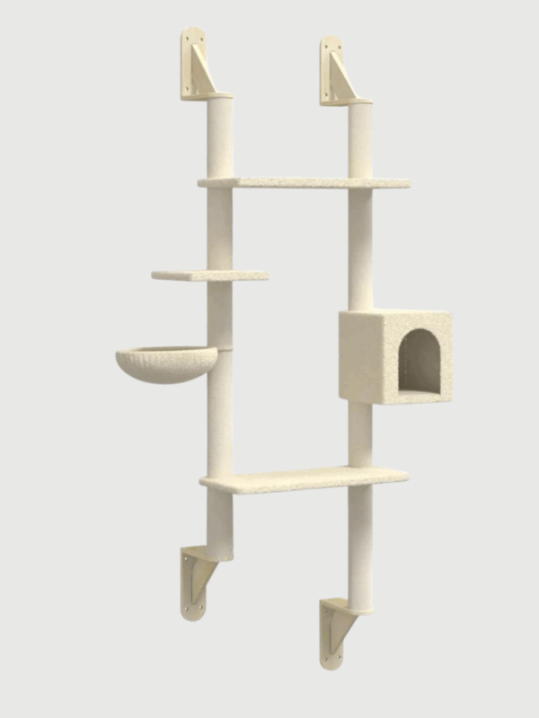 Ścienne drzewko dla kota z drapakiem 180 cm