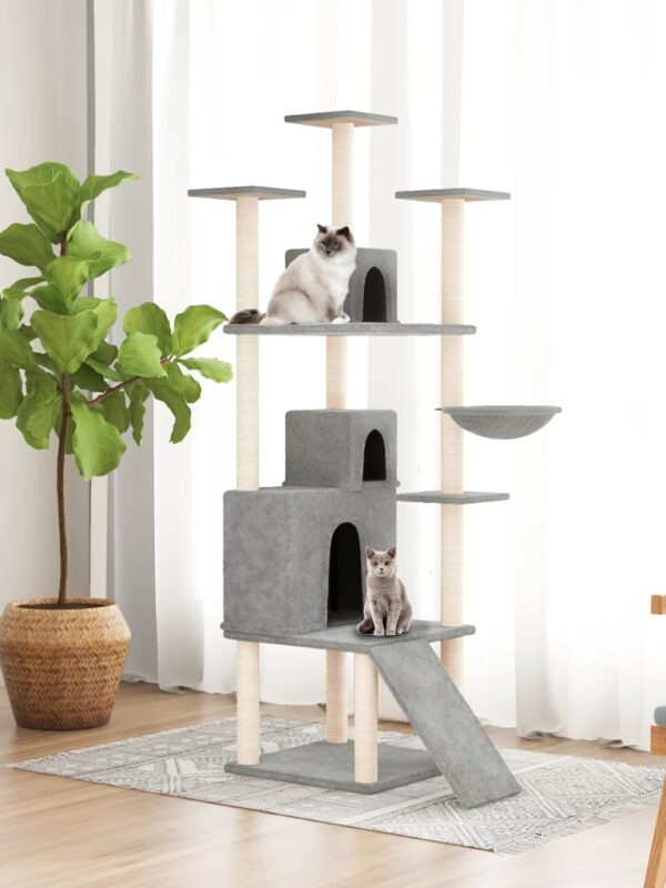 Wysoki drapak dla kota z domkami 175 cm