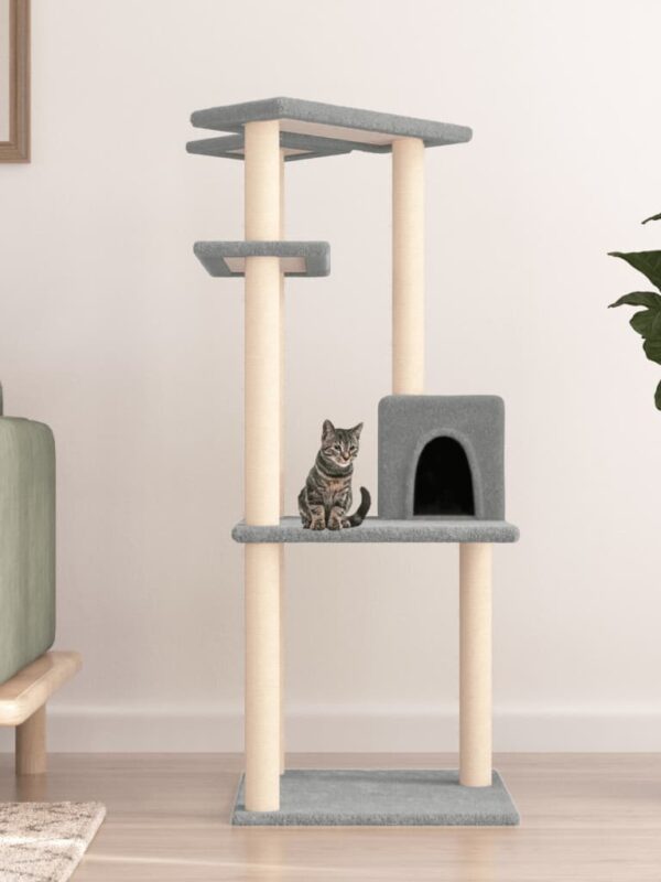 Drapak dla kota z domkiem 123 cm