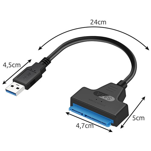 Adapter USB to SATA 3.0 Izoxis 23603 - obrazek 3