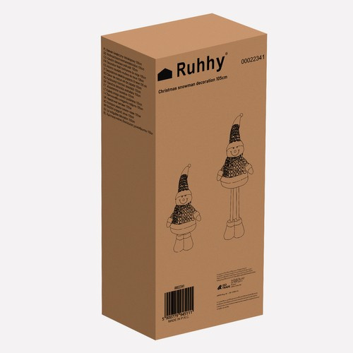 Bałwan świąteczny- teleskopowy 105cm Ruhhy 22341 - obrazek 15