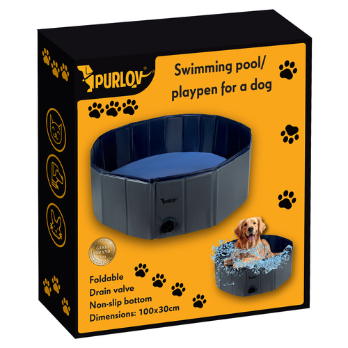 Basen/ kojec dla psa składany 100x30 Purlov 20929 - obrazek 2