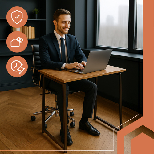 Biurko składane drewniane Ruhhy 26116 - obrazek 9