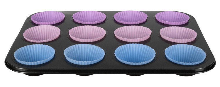 Blaszka do pieczenia + 12 silikonowych foremek - obrazek 9