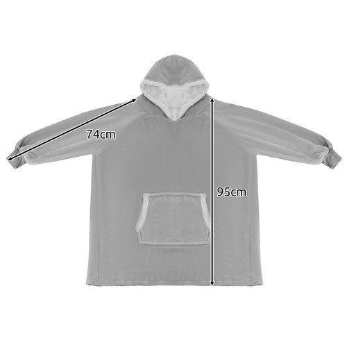 Bluza XXL - koc szary Ruhhy 24402 - obrazek 3