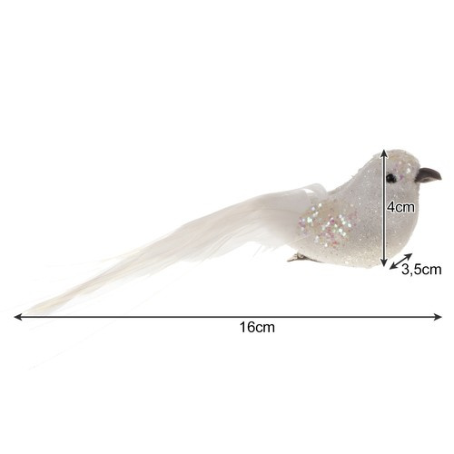 Bombki choinkowe- ptaszki 2szt. Ruhhy 22338 - obrazek 3