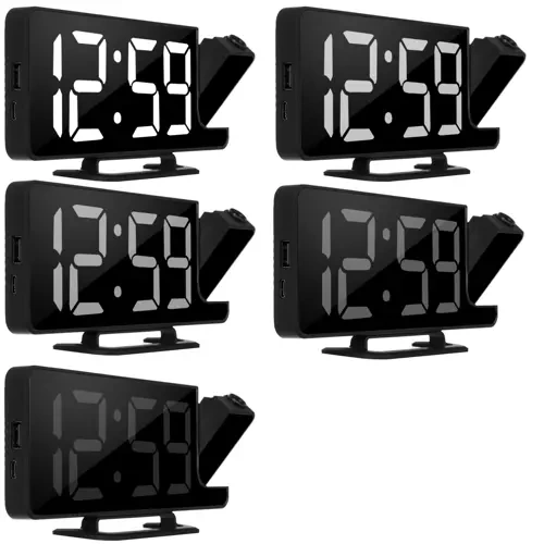 Budzik- zegar LED z projektorem Izoxis 19576 - obrazek 13