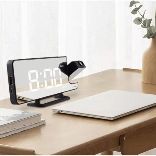 Budzik- zegar LED z projektorem Izoxis 19576 - obrazek 7