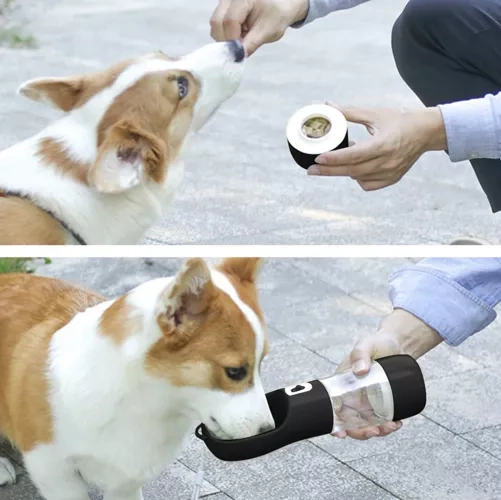 Butelka/ bidon z miską dla psa Purlov 21033 - obrazek 12