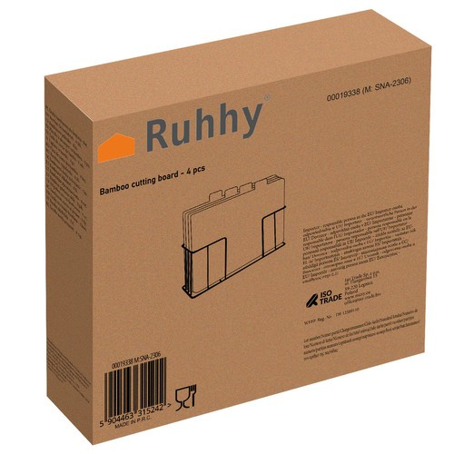 Deska bambusowa do krojenia- 4szt. Ruhhy 19338 - obrazek 13