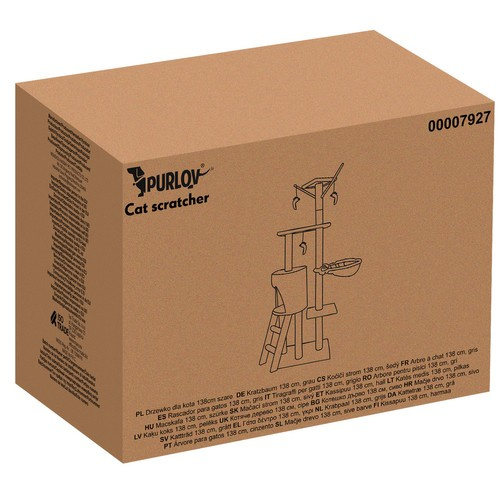 Drzewko dla kota 138cm szare - obrazek 15