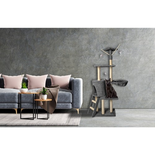 Drzewko dla kota 138cm szare - obrazek 13