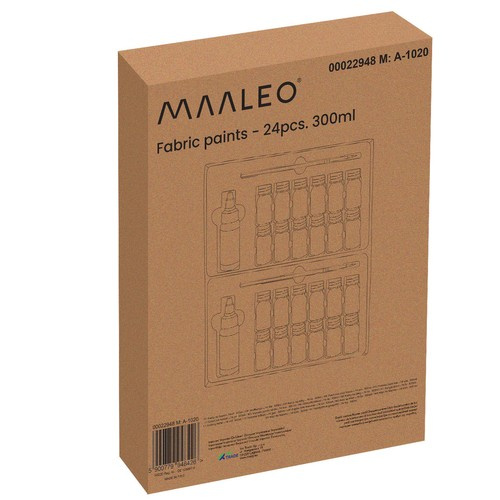 Farby do tkanin- 24szt. 300ml Maaleo 22948 - obrazek 10