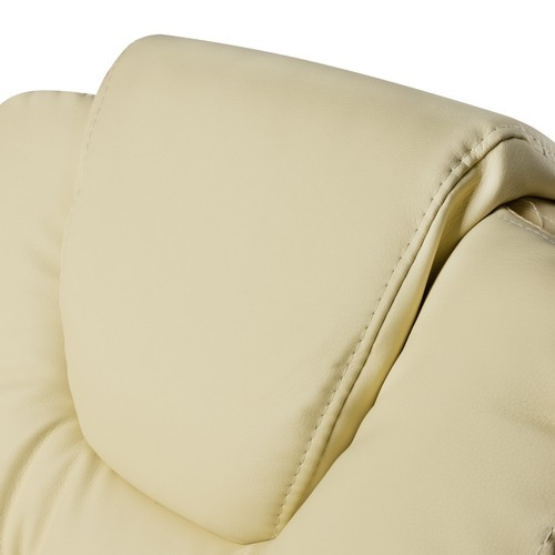 Fotel biurowy z podnóżkiem- beżowy Malatec 23287 - obrazek 8