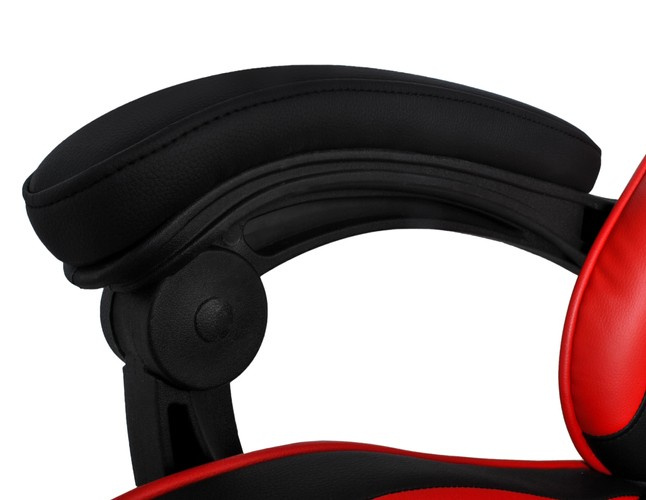 Fotel gamingowy - czarno - czerwony Dunmoon - obrazek 13