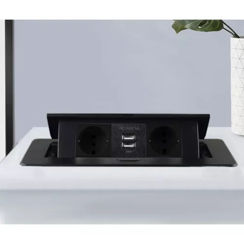 Gniazdo chowane w blat USB- podwójne Izoxis 21446 - obrazek 10