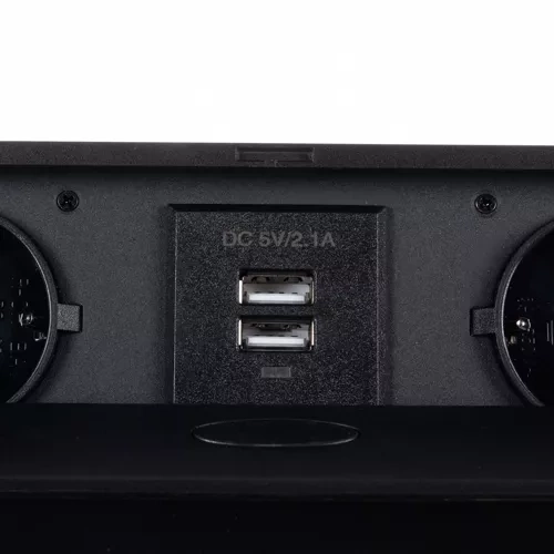 Gniazdo chowane w blat USB- podwójne Izoxis 21446 - obrazek 5