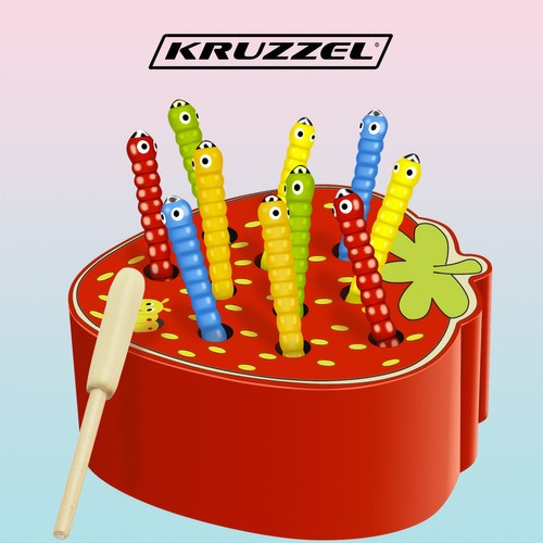 Gra drewniana truskawka 22411 - obrazek 2