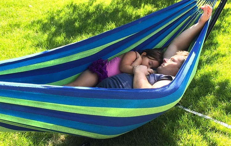 Hamak bez drążka Iso Trade wielokolorowy 150 kg 240 x 150 - obrazek 10