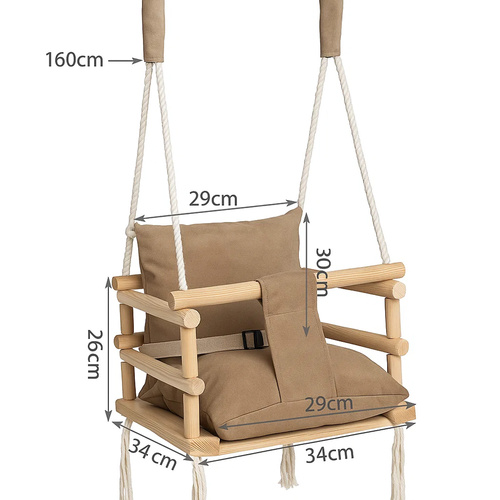 Huśtawka beżowa NEW H26685 - obrazek 2