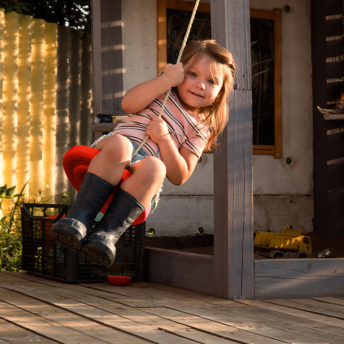 Huśtawka ogrodowa okrągła plastikowa 23554 - obrazek 11