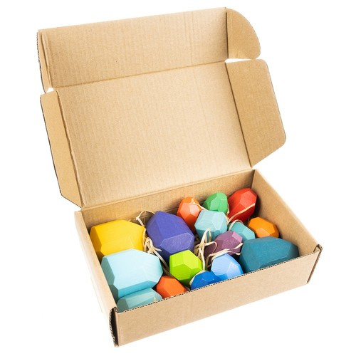 Kamienie/klocki drewniane - 16szt 22475 - obrazek 5