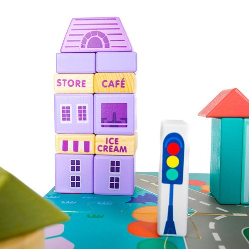 Klocki drewniane 115 szt- miasto 23519 - obrazek 14