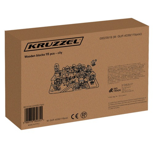 Klocki drewniane 115 szt- miasto 23519 - obrazek 2