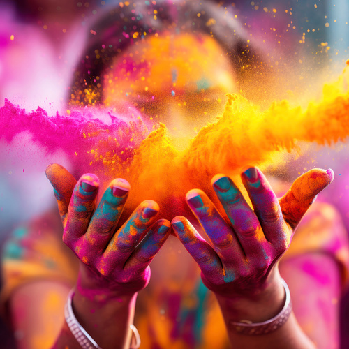 Kolorowy proszek Holi- zestaw 6x100g - obrazek 12