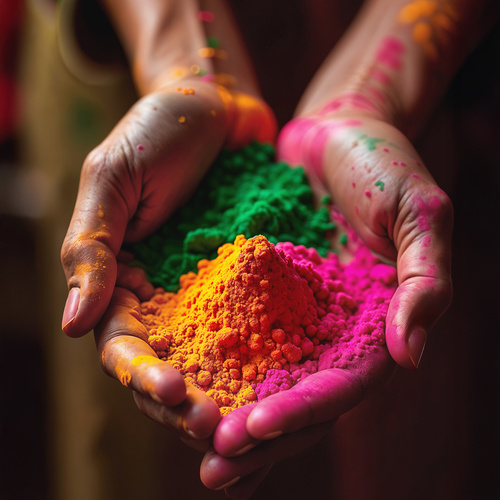 Kolorowy proszek Holi- zestaw 6x100g - obrazek 7