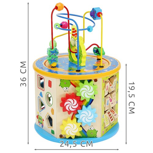 Kostka edukacyjna drewniana 22429 - obrazek 4