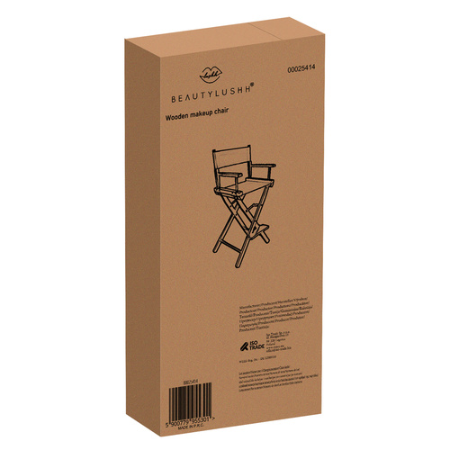 Krzesło do makijażu drewniane Beautylushh 25414 - obrazek 3