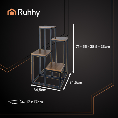 Kwietnik stojący 69 cm Ruhhy 25997 - obrazek 3