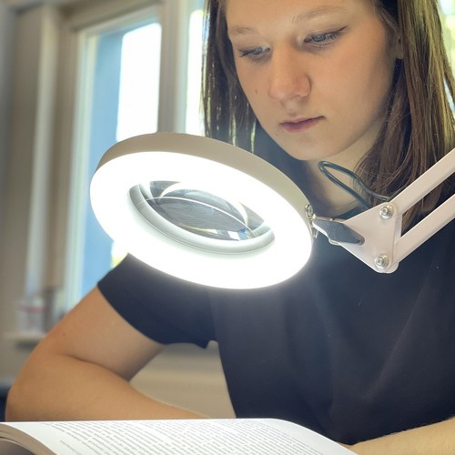 Lampa kosmetyczna z lupą- biała Izoxis 23894 - obrazek 14