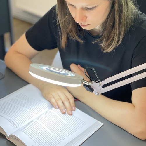 Lampa kosmetyczna z lupą- biała Izoxis 23894 - obrazek 16