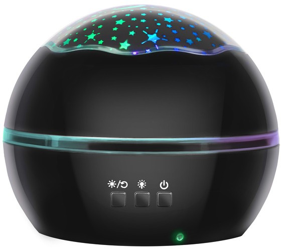 Lampka nocna z projektorem- czarna LP16857 - obrazek 5