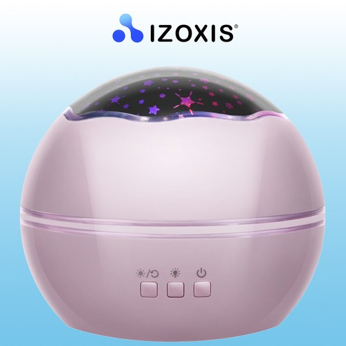 Lampka nocna z projektorem- różowa LP16859 - obrazek 3