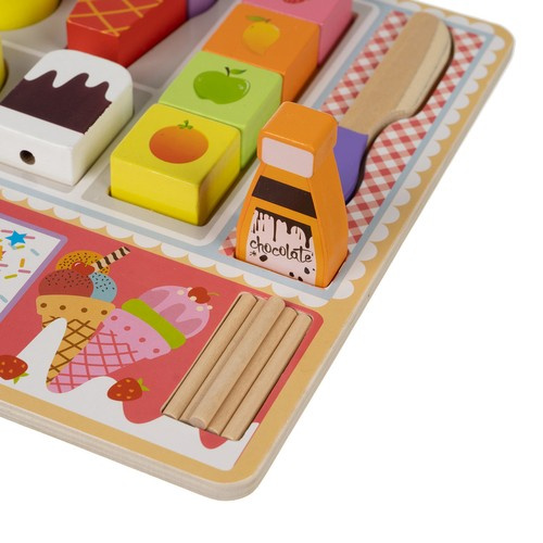 Lodziarnia drewniana Kruzzel 22494 - obrazek 7