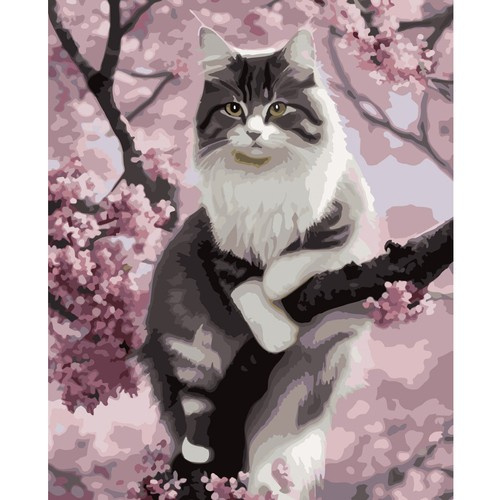 Malowanie po numerach 40x50cm- kotek Maaleo 22783 - obrazek 5