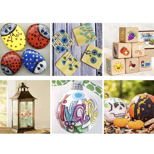 Markery akrylowe- zestaw 12szt. Maaleo 21648 - obrazek 5