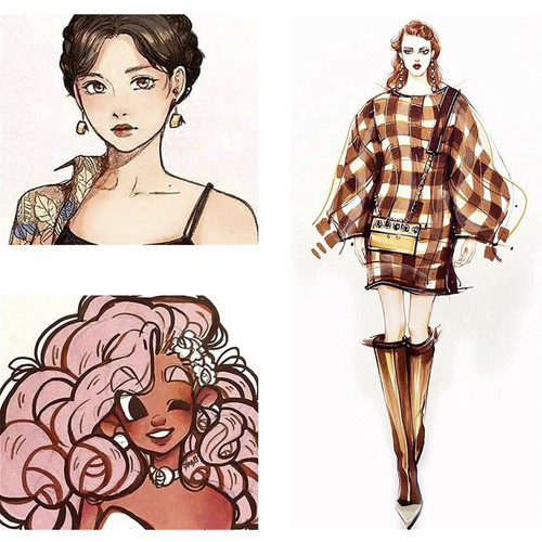 Markery akrylowe- zestaw 12szt. Maaleo 21648 - obrazek 8