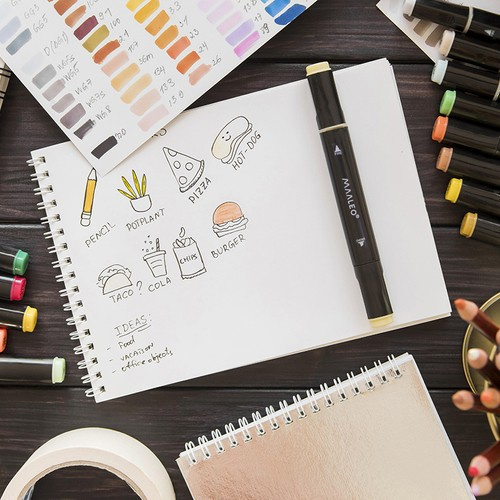 Markery/ pisaki dwustronne - 168 szt. MAALEO 24101 - obrazek 15