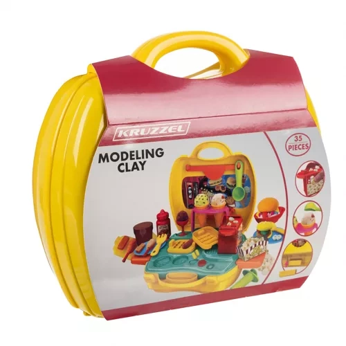 Masa plastyczna w walizce Kruzzel 23202 - obrazek 2