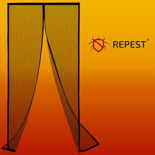 Moskitiera do drzwi uniwersalna 80/90/100 x 210/22 - obrazek 3